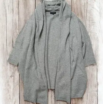 맥피 롱 가디건 캐시미어 코디 가디건 돌먼 후드 부착