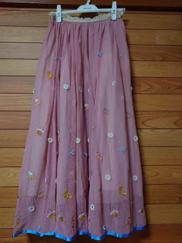 franche lippee 자수 샤샤 스커트 미니어처 컬렉터