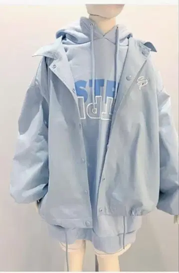 STPR 루즈핏 블루종 (코론)