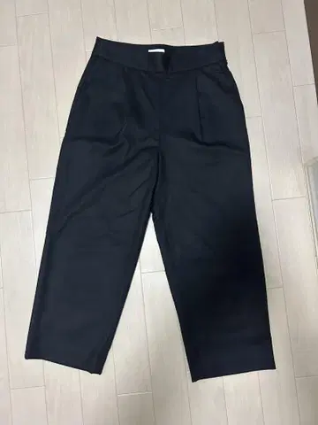볼지 블랙 와이드 팬츠