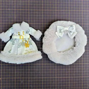 네오 브라이스 사이즈 아웃핏 후와후와 퍼 포함 원피스 세트