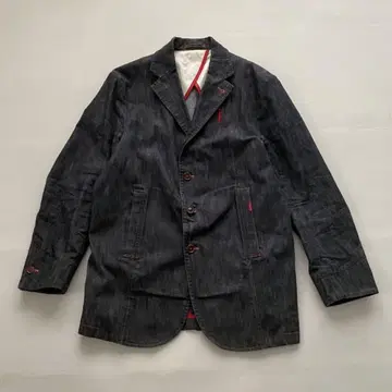 새상품급 칼 헬무트 절개 데님 커버올 테일러드 자켓 M