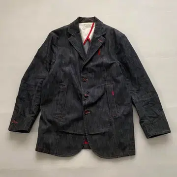 새상품급 칼 헬무트 절개 데님 커버올 테일러드 자켓 M