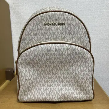 마이클코어스 백팩 화이트 아이보리