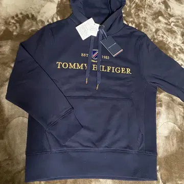 TOMMY HILFIGER 네이비 후드티 맨투맨 택 포함 미사용 새상품