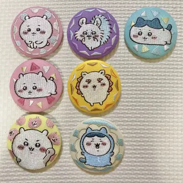치이카와 (먼작귀) 자수 캔뱃지 비스켓 7개 세트