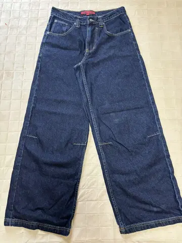 Jaded London 다크 블루 와이드 팬츠 데님