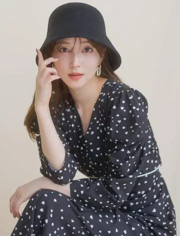 새상품 미사용 택 포함 SNIDEL 스나이델 울 햇 블랙