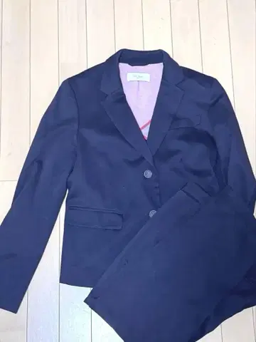 Paul Smith 네이비 테이퍼드 수트 셋업 여성용