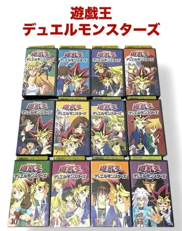 레어 무료배송 유희왕 듀얼몬스터즈 VHS 비디오 12개 세트