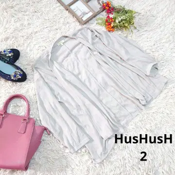 새상품급 HusHusH 프론트 오픈 가디건/겉옷 ( M ) 그레이