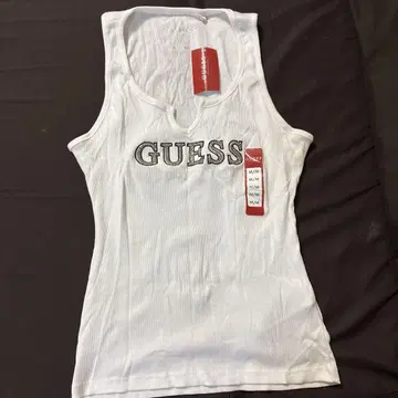 GUESS 화이트 탱크탑