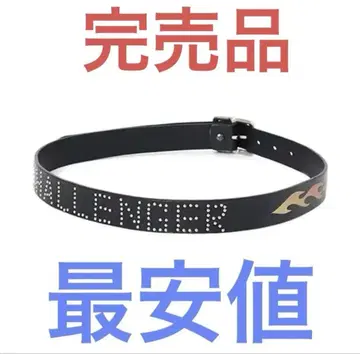 CHALLENGER FIRE LEATHER BELT 블랙 미사용 새상품