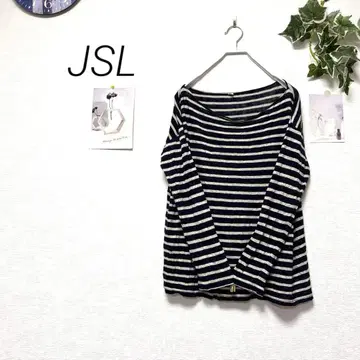 10248 JSL 저널 스탠다드 랙 보더 린넨 티셔츠