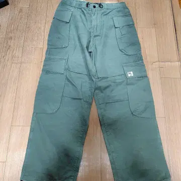 ZARA 카고 팬츠 올리브 그린