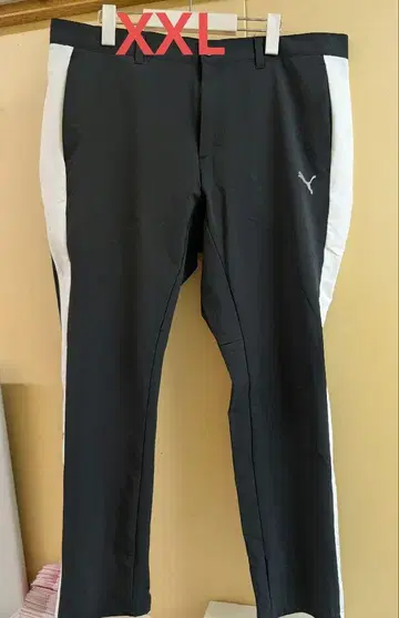 PUMA 골프 팬츠 XXL 블랙/화이트 인심 73 기장 수선 가능