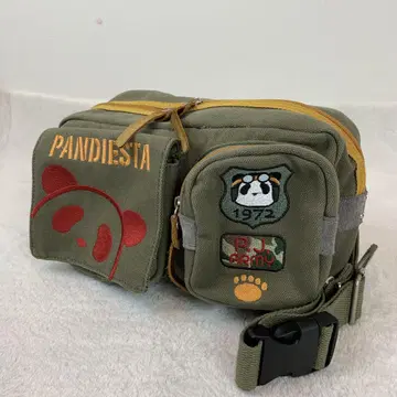 PANDIESTA  바디백 캔버스 카키 2way