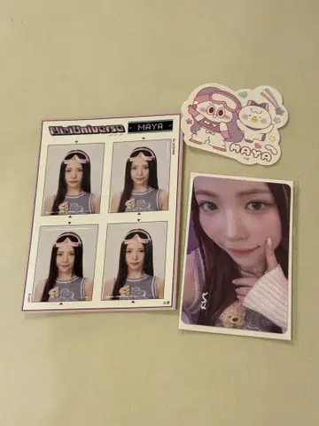 NiziU MAYA 포토 카드 스티커 NiziUniverse