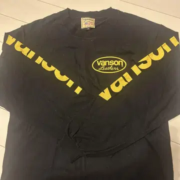 vanson 블랙 T셔츠 M 사이즈 구제 의류 롱T 빈티지