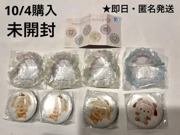 PVC 클리어 케이스 부착 캔뱃지 폼폼푸딩 포차코 산리오 가챠가챠