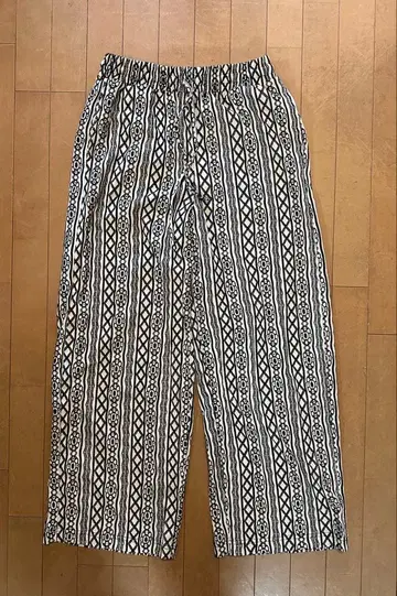ZARA 자라 자수 와이드 팬츠 M