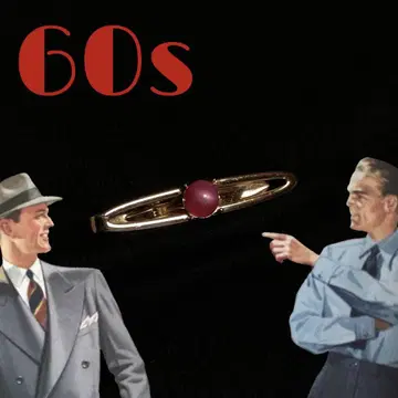 빈티지 넥타이 핀 로카빌리 스완크 레트로 60s 골드 신사