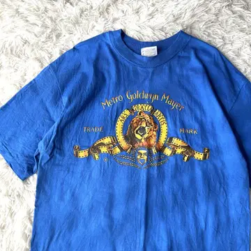 새상품급 MGM 90s T셔츠 블루 USA제 빈티지 Hanes