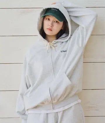BrokenBase 그레이 집업 후디
