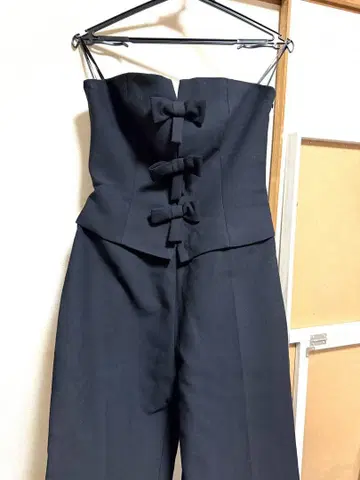 ZARA 자라 리본 포함 블랙 올인원 M