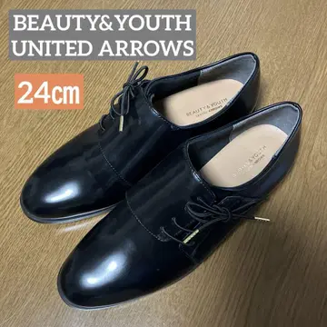 UNITED ARROWS 블랙 레이스업 슈즈