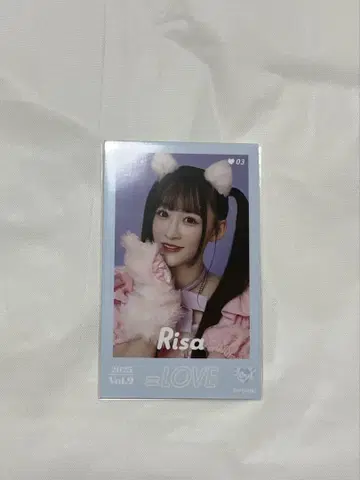=LOVE 오토시마 리사 미니 포토 카드 vol.9 레어 고양이 의상