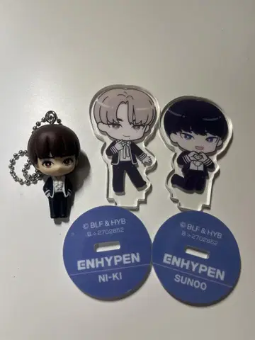 ENHYPEN 니키 선우 아크릴 스탠드 & 희승 키링 세트