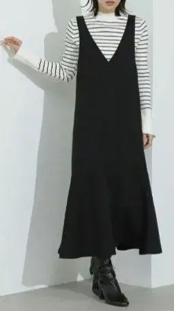 내추럴 뷰티 베이직 머메이드 라인 오버롤 스커트