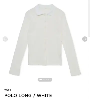 미사용 새상품 SHISHIKUI 폴로 긴팔 화이트 POLOLONG