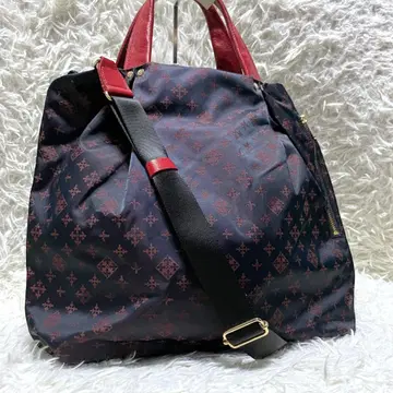 RUSSET 모노그램 2way 백 나일론 숄더백 가죽