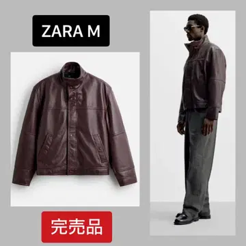 ZARA 자라 천연 가죽 리얼 가죽 자켓 M 새상품