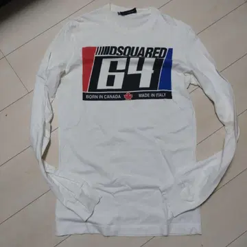 DSQUARED2 로고 프린트 긴팔 티셔츠 M