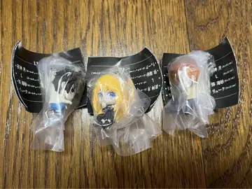 [ 미사용 ] DEATH NOTE 집게 연결 마스코트 볼 체인 3종