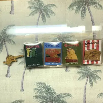 모노노케 히메 핀 배지 5개 세트 1997년제 레어