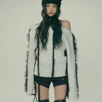 melt the lady back shaggy knit