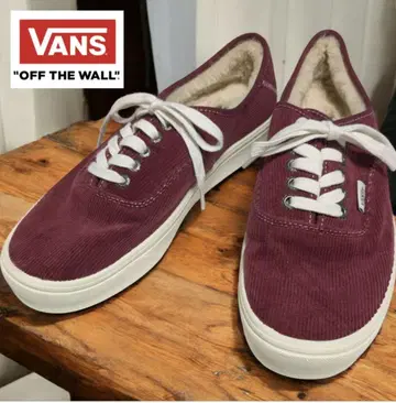 새상품 VANS 반스 오센틱 코듀로이 내 보아 버건디