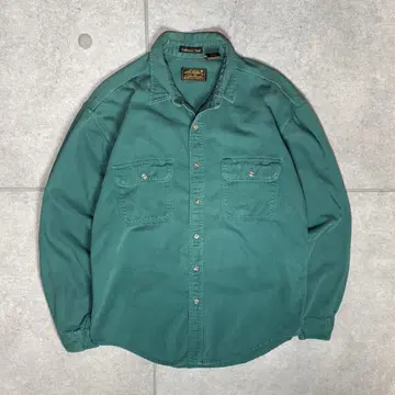 Eddie Bauer 긴팔 셔츠 80s USA제 블랙택 후기 빈티지