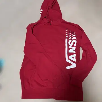 VANS 레드 후드티 L 사이즈