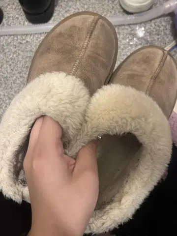 베이지 어그 부츠