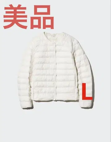 UNIQLO 유니클로 퍼프 테크 화이트 퀼팅 자켓