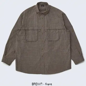 PWA (푸아) EXPLORERS L/S SHIRT 브라운 XL