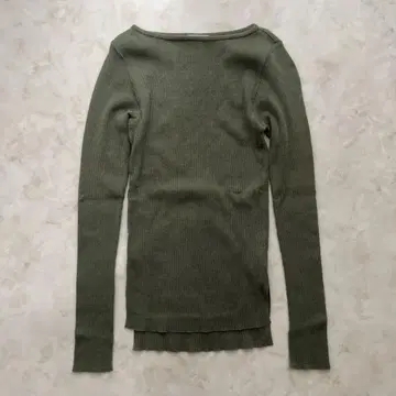 AURALEE Ron Herman 기가 보트넥 풀오버 카키 S