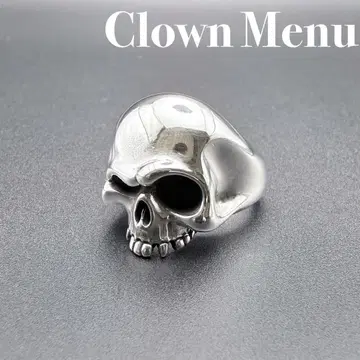 [ 새상품급 ] Clown Menu 크라운 메뉴 아쿠아 실버 스컬 반지