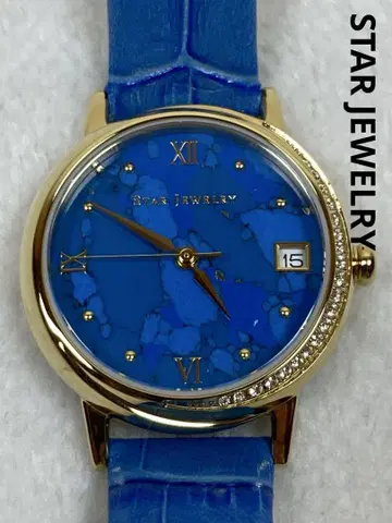 [ 새상품급 ] STAR JEWELRY 스타 주얼리 스톤 페이스 손목시계