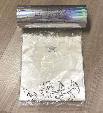 나가바 유 포켓몬 피카츄 & 리자몽 TEE BIG SIZE 1